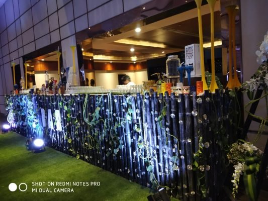 Open air bar setup The Ritz Banquet Moti Nagar